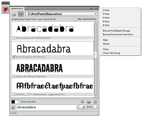 DiskFonts Screenshot