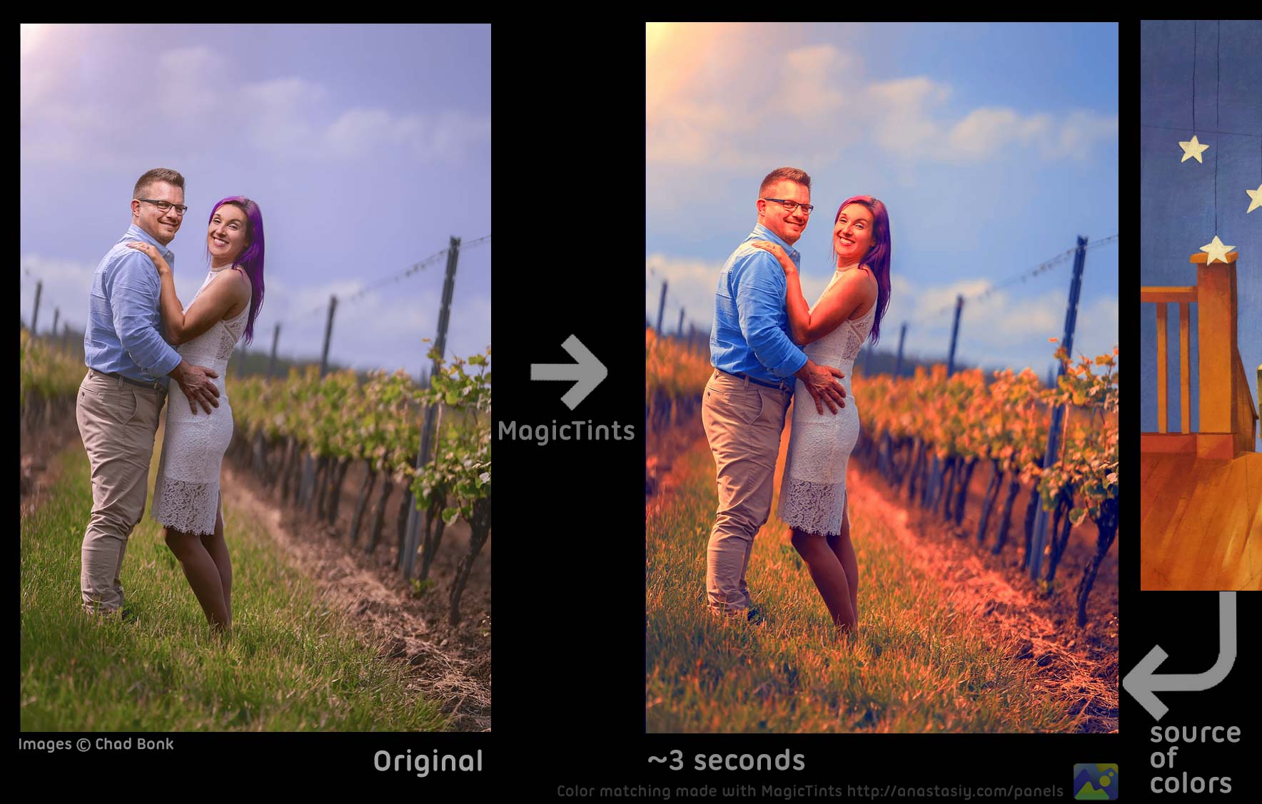 MagicTints: High-end Color Correction that auto-works with any type of imagery MagicTints: High-end Color Correction that auto-works with any type of imagery