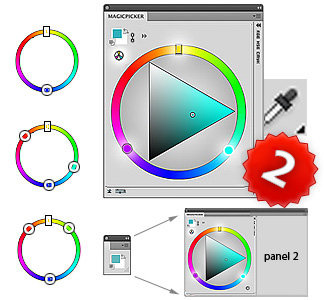 MagicPicker Photoshop color wheel