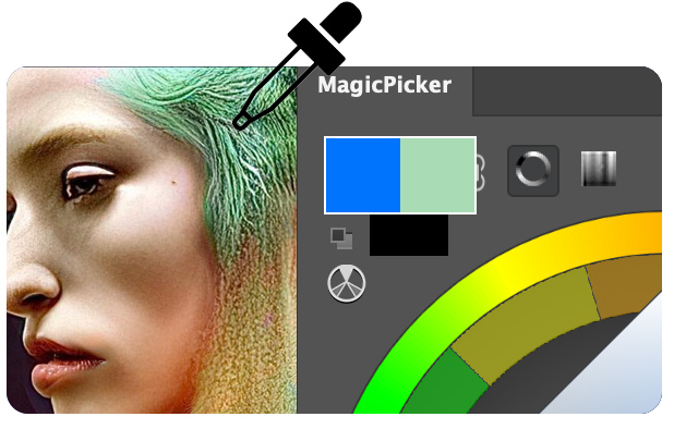 Realtime color preview update with MagicPicker in Photoshop Realtime color preview update with MagicPicker in Photoshop