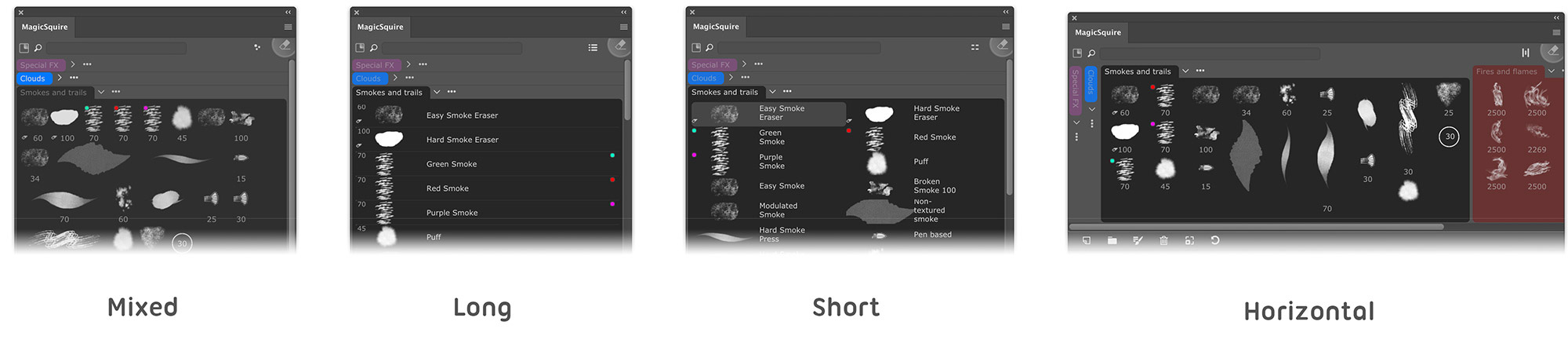 MagicSquire List View Modes