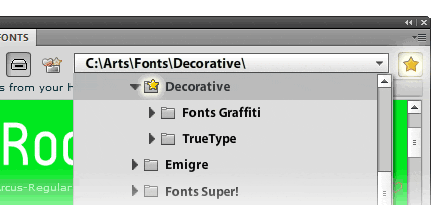 DiskFonts - marcar fonts
