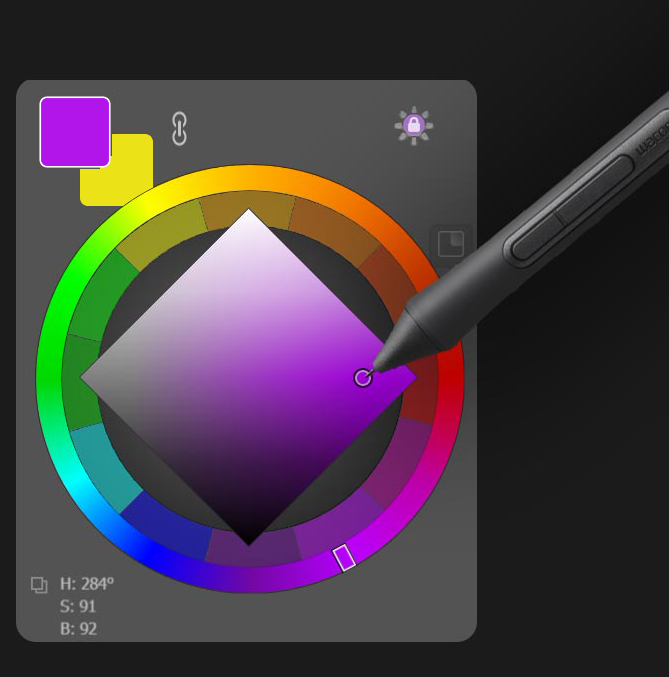 MagicPicker 10 HUD beside a stylus