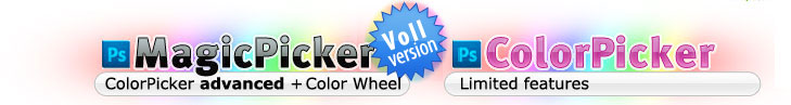 MagicPicker, a full version is ColorPicker advanced + Color wheel and ColorPicker, is a 15-days free trial