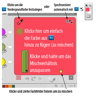 Klicke hier um einfach
die Farbe aus Photoshop hinzu zu fügen (zu mischen) Klicke hier um einfach
die Farbe aus Photoshop hinzu zu fügen (zu mischen)