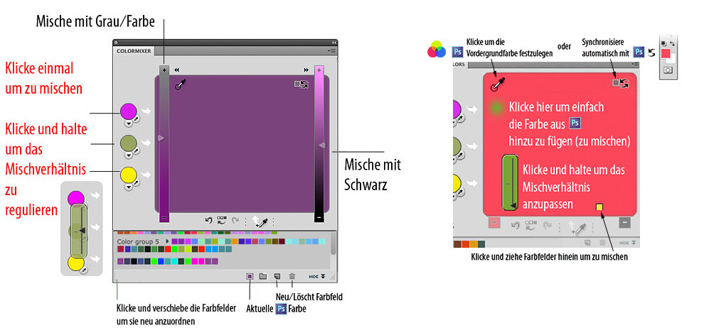 Features von Photoshop MixColors