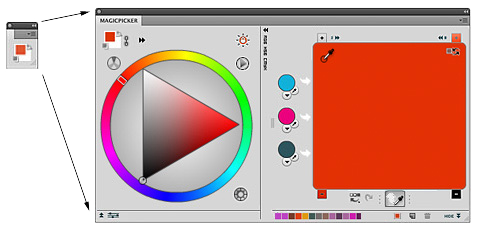 Color wheel and color mixer in one Photoshop panel Color wheel and color mixer in one Photoshop panel