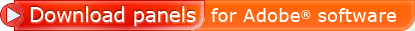 Download panels for Adobe software