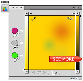 MixColors Color Mixer panel for Adobe Photoshop CS6, CS5, CS4, CS3