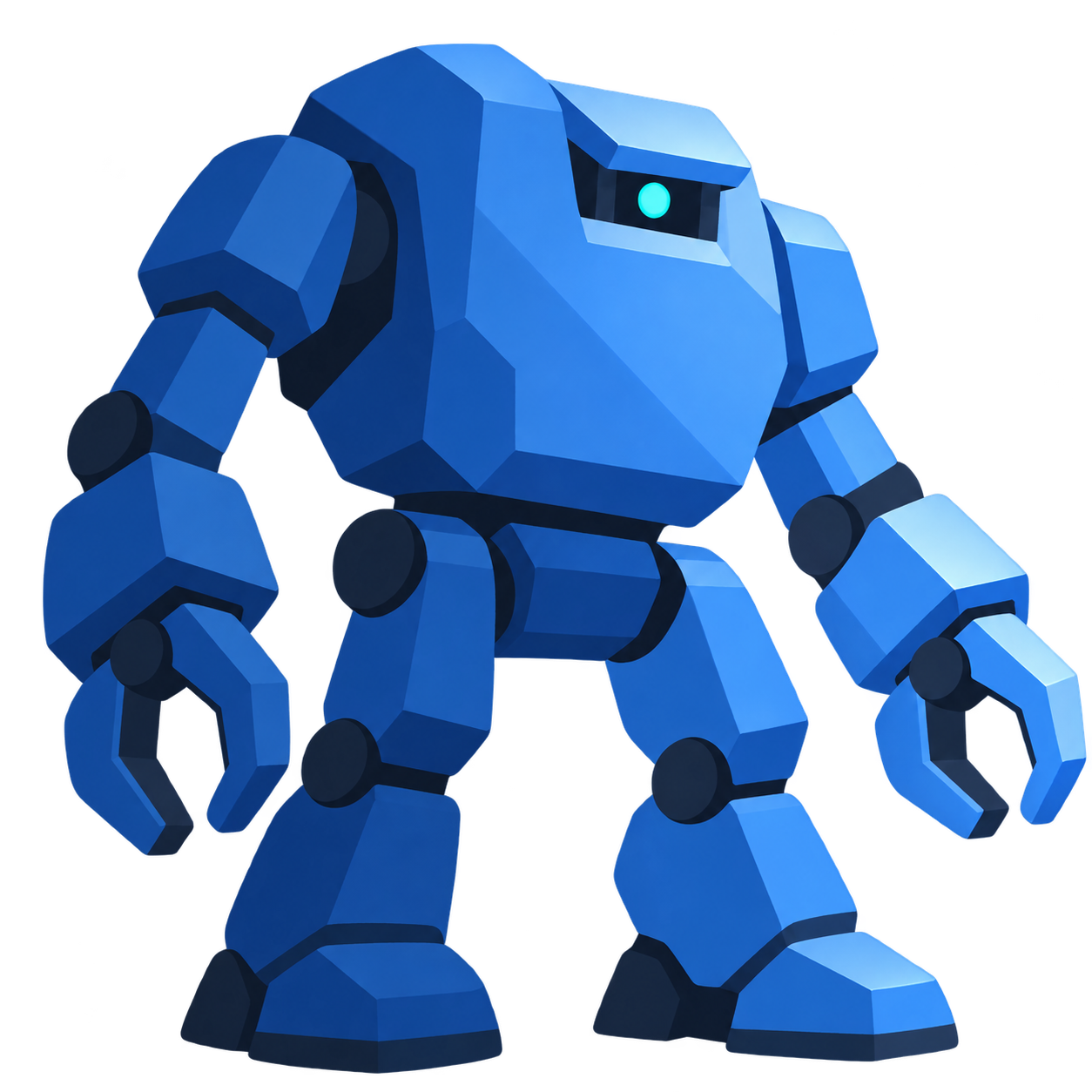 MagicPicker Color Area limiting colors for a blue mech subject