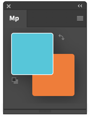 MagicPicker Compact Mode with large foreground and background swatches MagicPicker Compact Mode with large foreground and background swatches