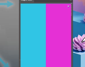 MagicPicker split color comparison panel for checking two colors MagicPicker split color comparison panel for checking two colors
